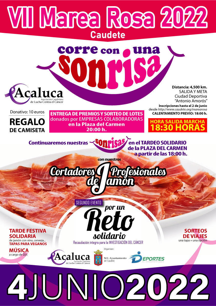 VII MAREA ROSA 2022 CAUDETE: CORRE CON UNA SONRISA